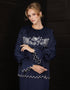 BAJU KURUNG KEDAH CHARLITA (NAVY BLUE)